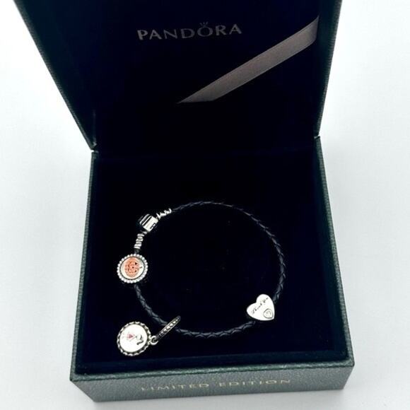 Pandora Bracelet with 3 Charms - Picture 2 of 8